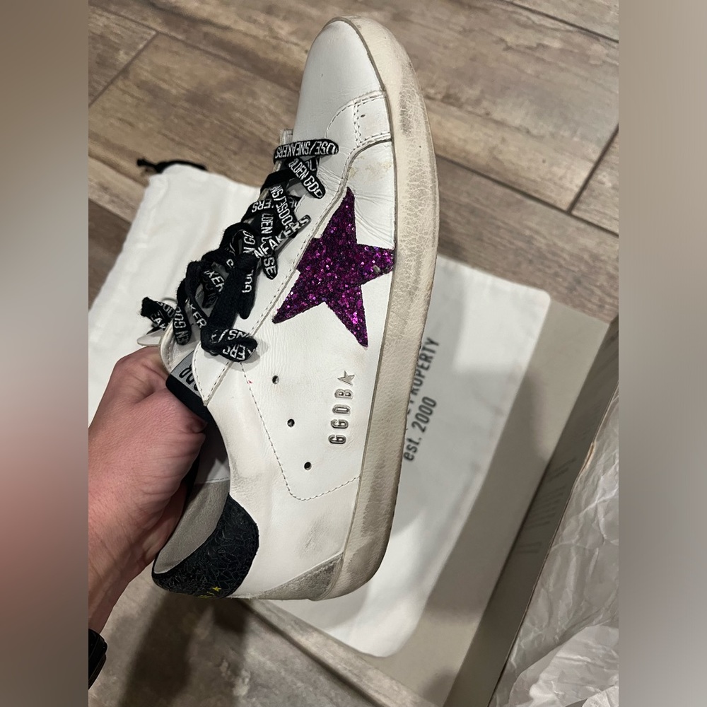 Golden Goose Superstar size 38 purple